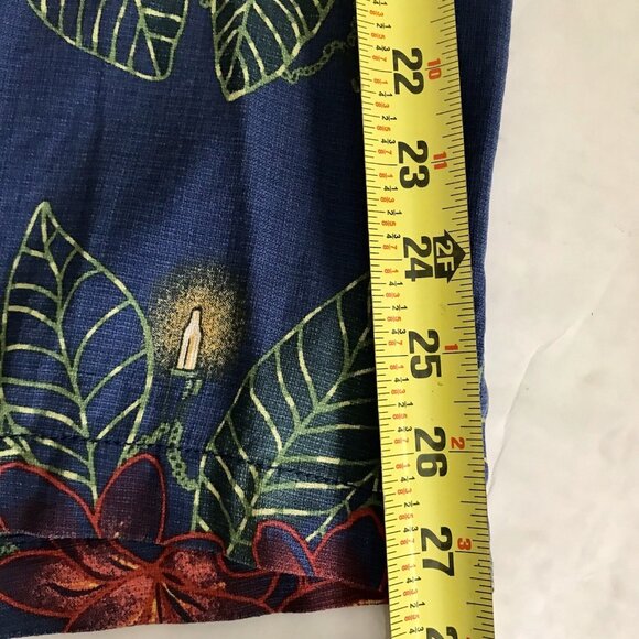 Tommy Bahama Season's Greeting Christmas Button Up Shirt 100% Silk Large - Picture 8 of 9